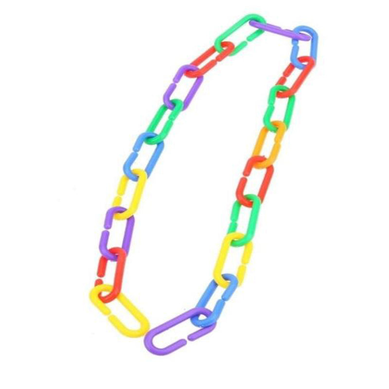 100x Durable Plastic Links C Chain For Birds Parrots Sugar Gliders Toys