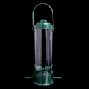 1pc Metal Hanging Wild Bird Feeder Garden Feeding Station Feeding Column Plastic