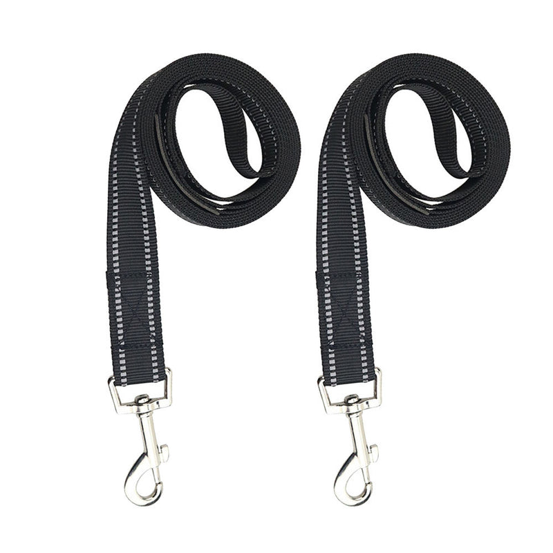 2pcs Puppy Dog Pet Harness Training Lead Walking Leash Nylon With Metal Clip