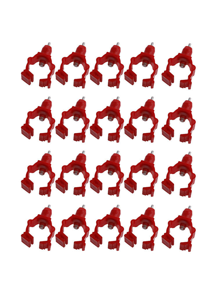 20 */Set Red Chicken Automatic Drinker Nipple Poultry Chicken Duck Hanging Best