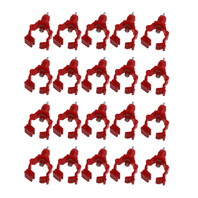 20 */Set Red Chicken Automatic Drinker Nipple Poultry Chicken Duck Hanging Best