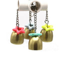 1pc Pet Bird Parrot Natural Sepak Takraw Rattan Ball Bite Chew Toys Swing Bells