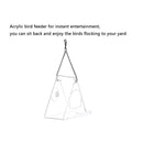 Window Bird Feeders Outdoor Triangle Acrylic Birdhouse Feeders