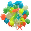 80x Aquarium Decor Pebbles Luminous Shells Fish Tank Garden Fluorescent Stones