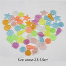 80x Aquarium Decor Pebbles Luminous Shells Fish Tank Garden Fluorescent Stones