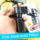 Aquarium Internal Filter 3 In 1 Oxygen Submersible Water Pump for Fish Tank Pond