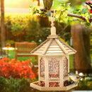 Wild Bird Feeding Station Garden Wooden Tree Hanging Birds Feeder Table Bracket