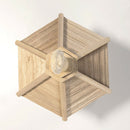 Wooden Bird Feeder Hanging for Garden Yard Decoration Ornamental Bird Nest