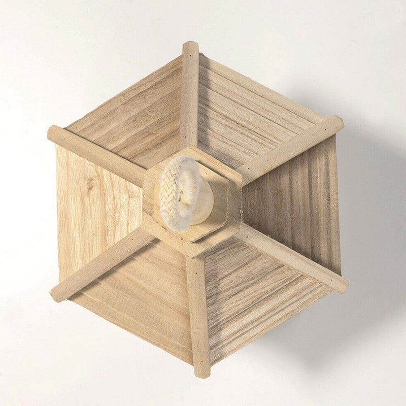 1 Pcs Wooden Gazebo Hanging Wild Bird Feeder Seed Feeding Station Newest Useful