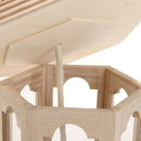 1 Pcs Wooden Gazebo Hanging Wild Bird Feeder Seed Feeding Station Newest Useful