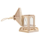 1 Pcs Wooden Gazebo Hanging Wild Bird Feeder Seed Feeding Station Newest Useful