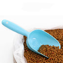 4 Pcs Pet Dog Cat Food Feeder Shovel Scoop Tool Plastic Pet Supplies Multi-color