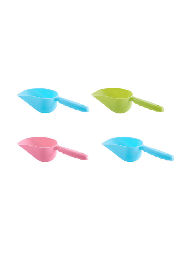 Pet Dog Puppy Cat Plastic Food Feeder Scoop Shovel Spade Dishes Tool 4Pcs/Set