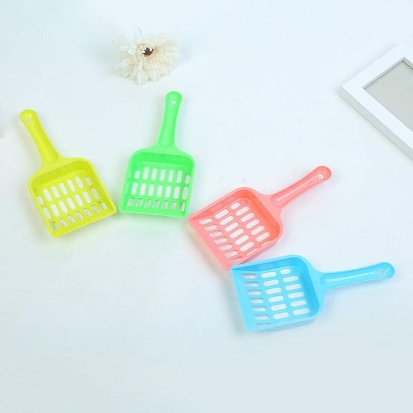 4Pcs Cat Kitten Dog Litter Tray Shovel Waste Sand Poop Scoop Dry Food Plastic