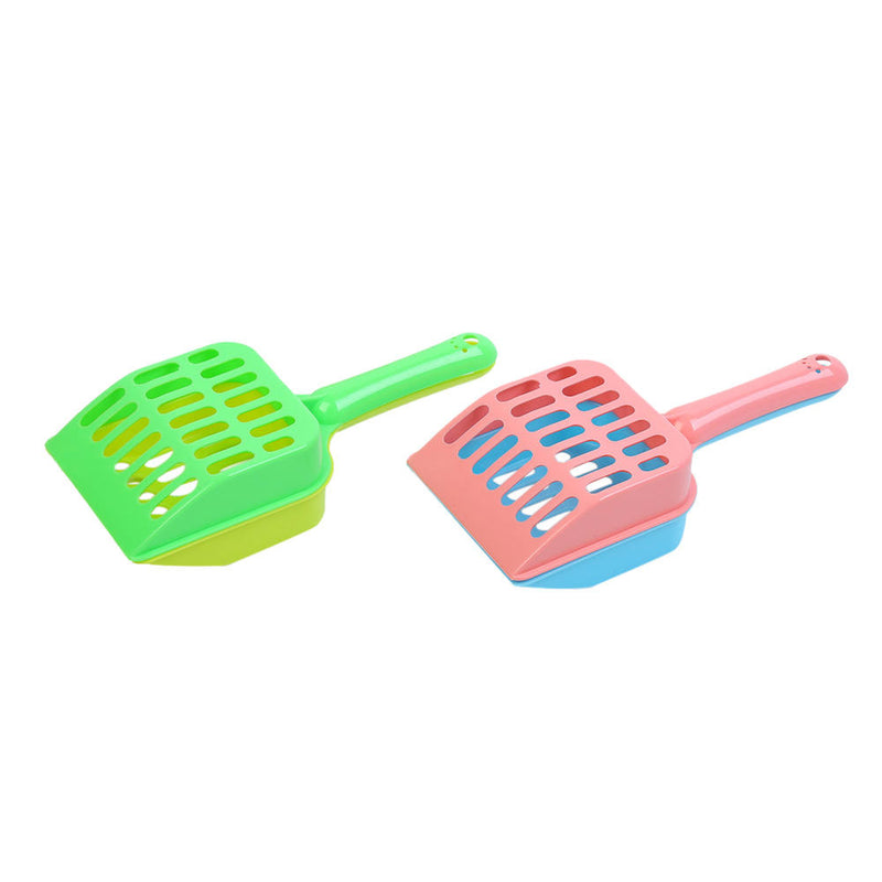 4Pcs Cat Kitten Dog Litter Tray Shovel Waste Sand Poop Scoop Dry Food Plastic
