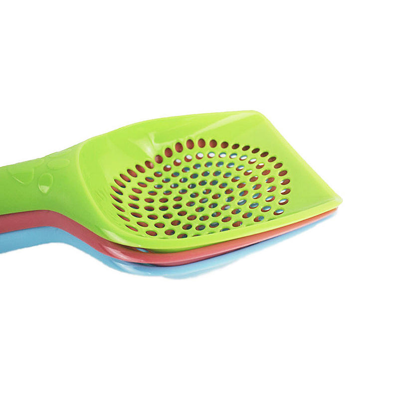 3 Pcs Cat Kitten Plastic Litter Tray Scoop Spoon Thick Waste Scooper Poop Shovel