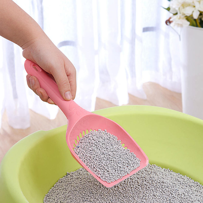 3Pcs Cat Kitten Dog Litter Tray Shovel Waste Sand Poop Scoop Dry Food Plastic