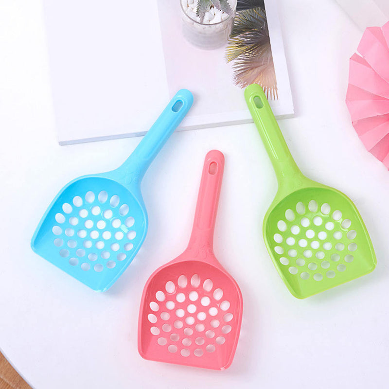 3Pcs Cat Kitten Dog Litter Tray Shovel Waste Sand Poop Scoop Dry Food Plastic