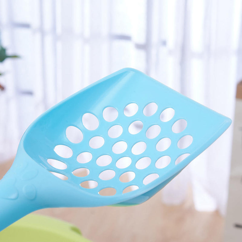 Plastic Cat Litter Scoop Hollow Waste Cleaning Shovel For Pets Cats Hanging Tool