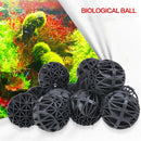 50x Bio Porous Filter Biochemical Ball w/Cotton Aquarium Pond Filter Material