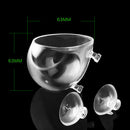 Mini Aquarium Red Shrimp Fish Tank Crystal Holder Aquatic Cup Planter 1 Pcs