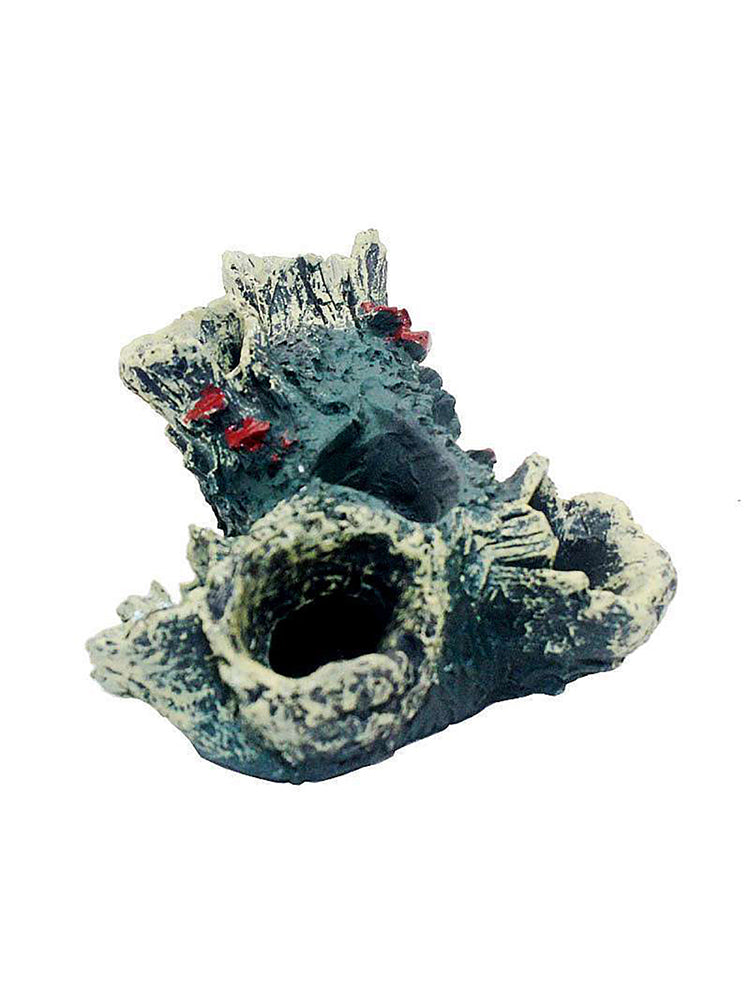 Fish Tank Ornament Rockery Hiding Tree Cave Landscape Underwater Decor Blue