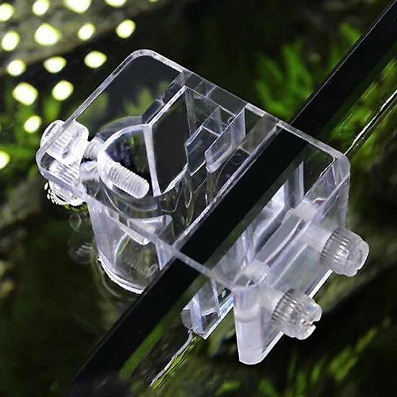 Universal Acrylic Aquarium PipeClamp Holder To Fix Inflow Outflow Tube Clip