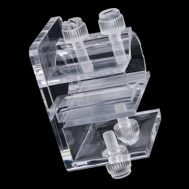 Universal Acrylic Aquarium PipeClamp Holder To Fix Inflow Outflow Tube Clip