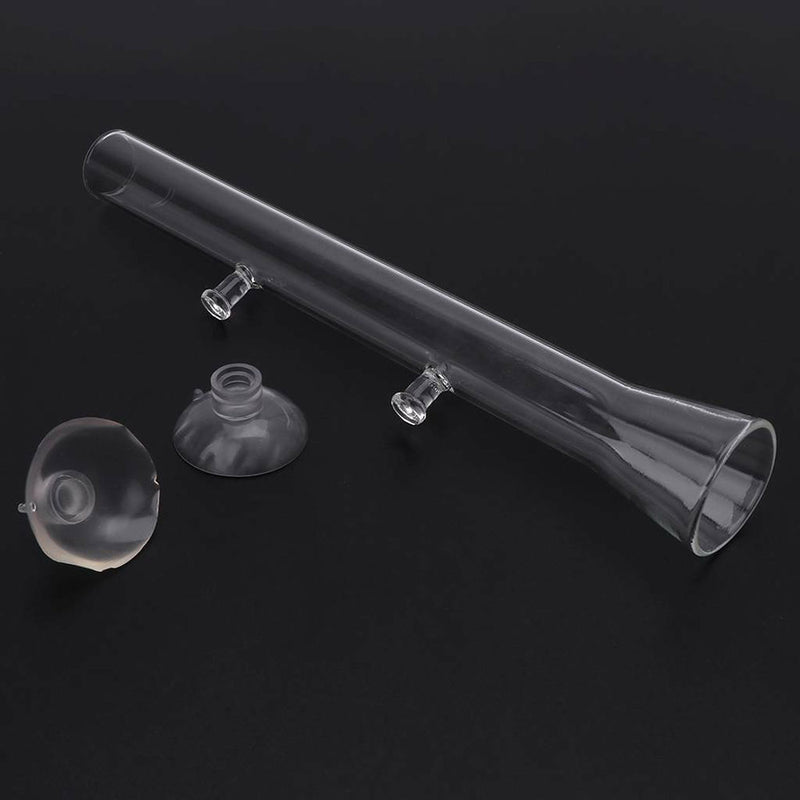 25CM Feeding Aquarium Tube Shrimp Glass Feeder Suction Cup Fish Tank Dish
