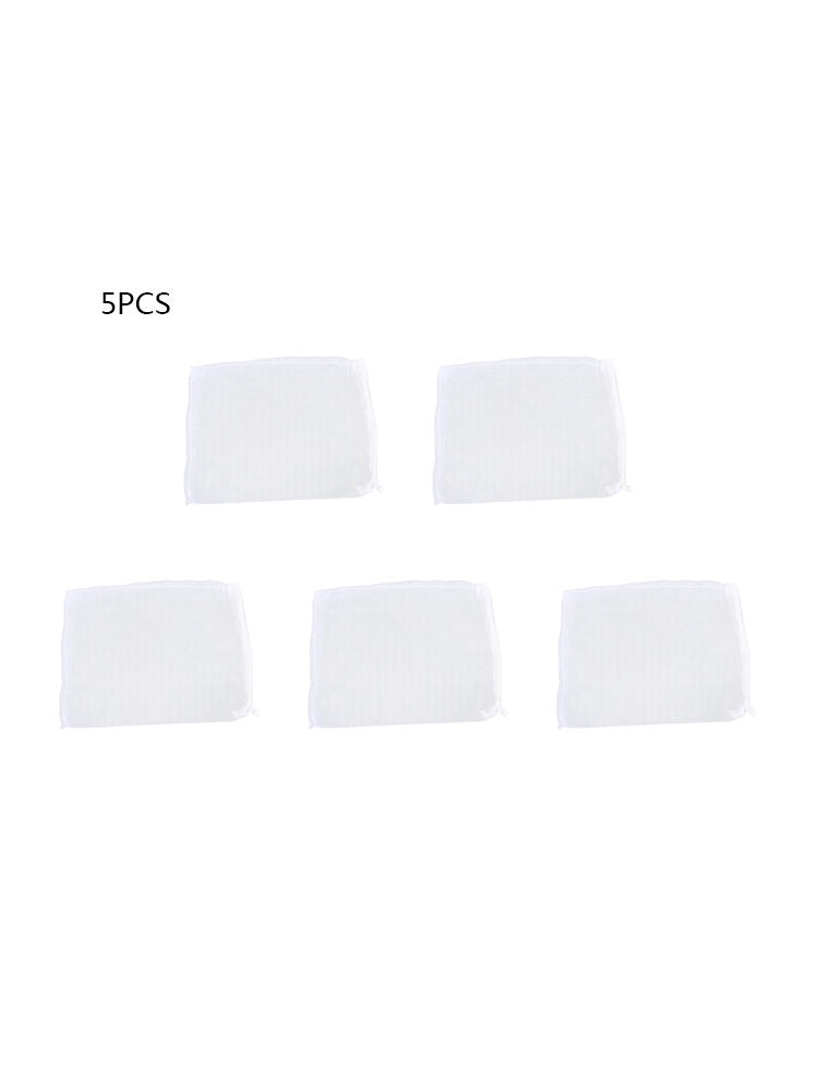 5x Nylon Aquarium Fish Tank Pond Filter Media Zip Meshes Net Food Zipper Bags