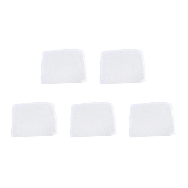 5 x Aquarium Zipped Filter Media Net Bag Fish Tank Zip Up Filter Bag 20x15cm New