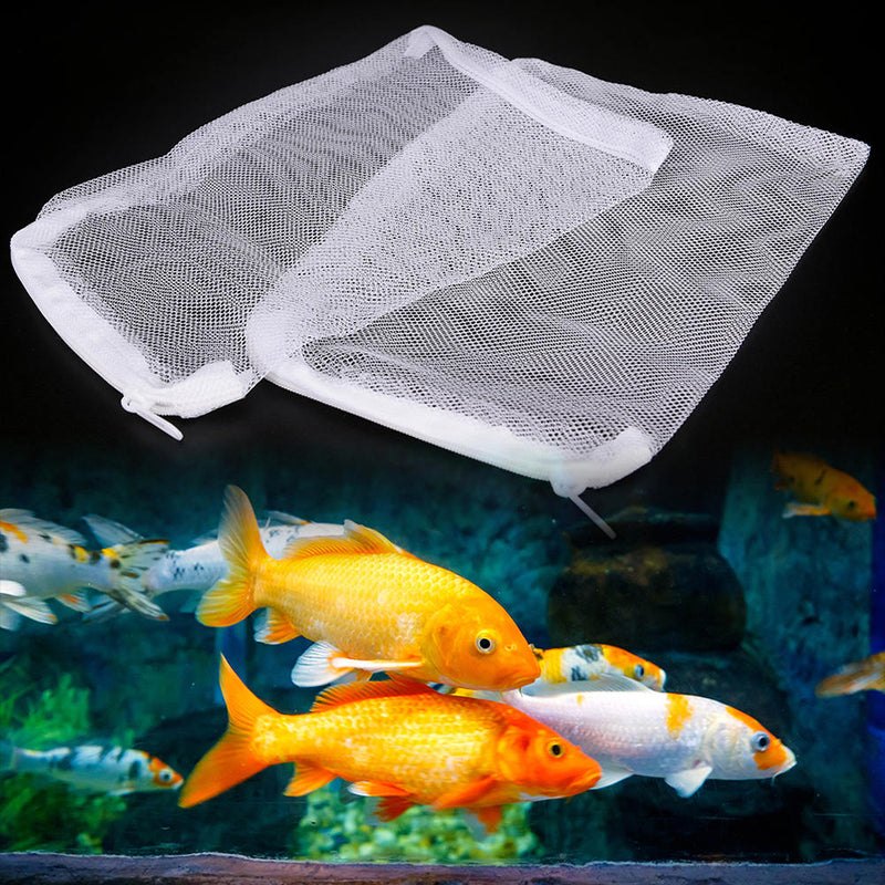 5pcs Lots Nylon Aquarium Fish Tank Filter Media Meshes Net Food Zipper Bags New