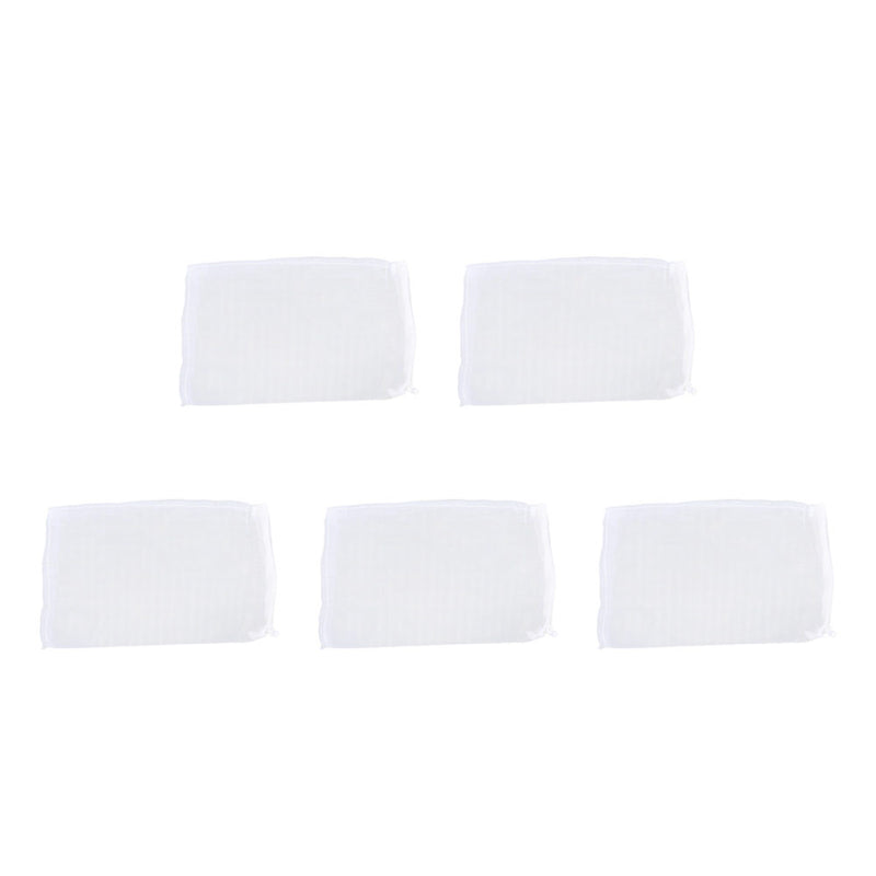 5PCS Lots Nylon Aquarium Fish Tank Pond Filter Media Meshes Net Food Zipper Bag