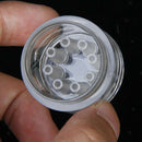 1x New Shrimp Feeding Dish Crystal Glass Planaria Trap Worm Catch Pen 8 Holes