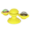Pet Toy Cat Turntable Funny Cat Toy Scratch Scratching (Yellow)