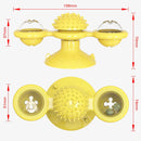 Pet Toy Cat Turntable Funny Cat Toy Scratch Scratching (Yellow)