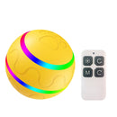 O1 Intelligent Remote Control Pet Toy Dog Training Luminous Ball (Yellow)