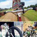 PULUZ Universal Bike Motorcycle Handlebar Mount with Screw for PULUZ Action Sports Cameras Jaws Flex Clamp Mount for GoPro HERO10 Black / HERO9 Black / HERO8 Black /7 /6 /5 /5 Session /4 Session /4 /3 ... smo Action, Xiaoyi and Other Action Cameras(Black)
