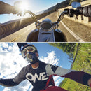 PULUZ Universal Bike Motorcycle Handlebar Mount with Screw for PULUZ Action Sports Cameras Jaws Flex Clamp Mount for GoPro HERO10 Black / HERO9 Black / HERO8 Black /7 /6 /5 /5 Session /4 Session /4 /3 ... smo Action, Xiaoyi and Other Action Cameras(Black)