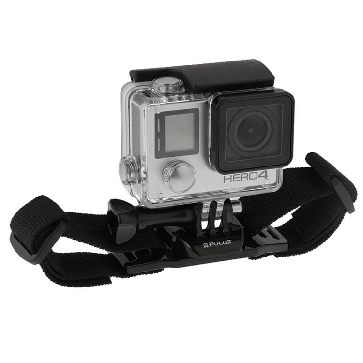 PULUZ Adjustable Helmet Strap Mount for GoPro HERO10 Black / HERO9 Black / HERO8 Black / HERO7 /6 /5 /5 Session /4 Session /4 /3+ /3 /2 /1, Insta360 ONE R, DJI Osmo Action and Other Action Cameras
