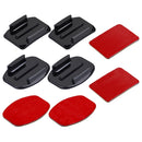 PULUZ 2 PCS Curved Surface Mounts + 2 PCS Flat Surface Mounts + 4 PCS Adhesive Mount Stickers for PULUZ Action Sports Cameras Jaws Flex Clamp Mount for GoPro HERO10 Black / HERO9 Black / HERO8 Black / ... , DJI Osmo Action, Xiaoyi and Other Action Cameras