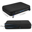 PULUZ Waterproof Carrying and Travel Case for GoPro HERO10 Black / HERO9 Black / HERO8 Black / HERO7 /6 /5 /5 Session /4 Session /4 /3+ /3 /2 /1, DJI Osmo Action, Xiaoyi and Other Action Cameras Accessories, Large Size: 32cm x 22cm x 7cm