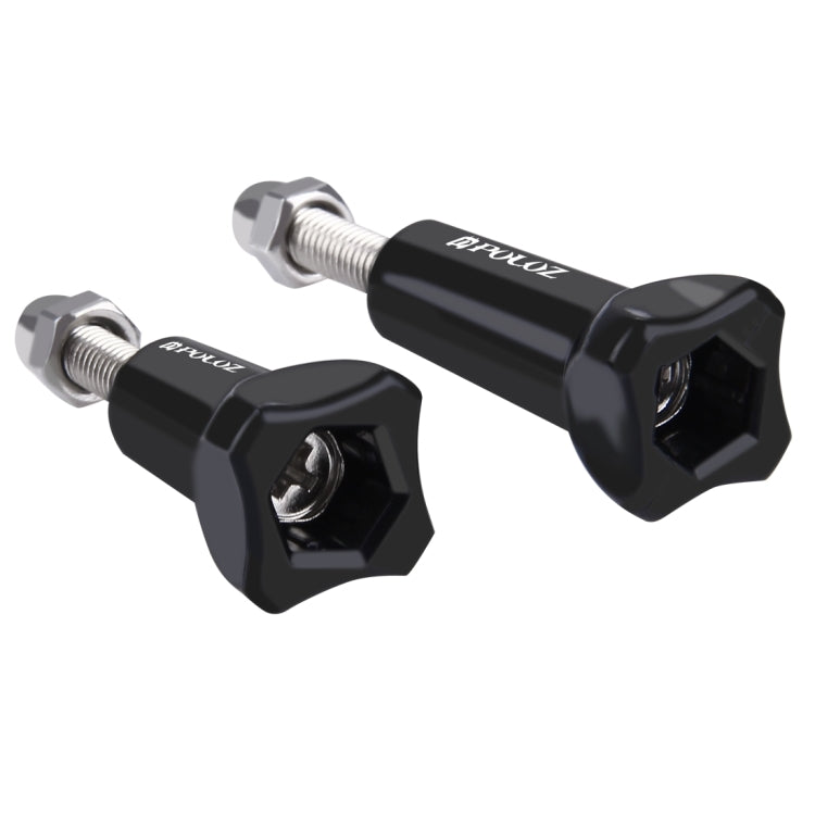 PULUZ Plastic Thumb Knob Standard Long Screw + Short Screw for GoPro HERO10 Black / HERO9 Black /HERO8 Black / Max / HERO7, DJI OSMO Action, Xiaoyi and Other Action Cameras(Black)