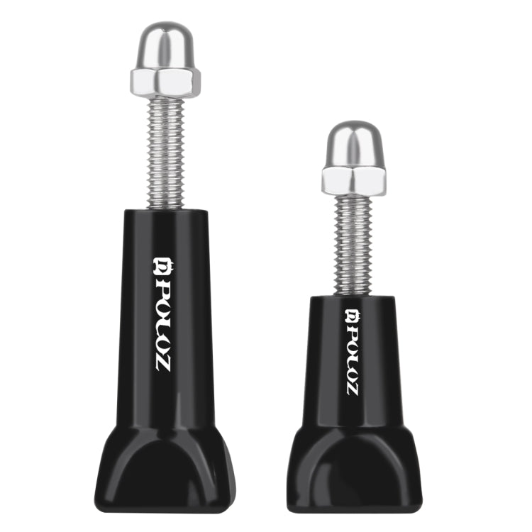 PULUZ Plastic Thumb Knob Standard Long Screw + Short Screw for GoPro HERO10 Black / HERO9 Black /HERO8 Black / Max / HERO7, DJI OSMO Action, Xiaoyi and Other Action Cameras(Black)