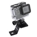 PULUZ Aluminum Alloy Motorcycle Fixed Holder Mount with Tripod Adapter & Screw for GoPro HERO10 Black / HERO9 Black / HERO8 Black /7 /6 /5 /5 Session /4 Session /4 /3+ /3 /2 /1, DJI Osmo Action, Xiaoyi and Other Action Cameras(Black)