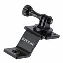PULUZ Aluminum Alloy Motorcycle Fixed Holder Mount with Tripod Adapter & Screw for GoPro HERO10 Black / HERO9 Black / HERO8 Black /7 /6 /5 /5 Session /4 Session /4 /3+ /3 /2 /1, DJI Osmo Action, Xiaoyi and Other Action Cameras(Black)