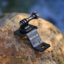 PULUZ Aluminum Alloy Motorcycle Fixed Holder Mount with Tripod Adapter & Screw for GoPro HERO10 Black / HERO9 Black / HERO8 Black /7 /6 /5 /5 Session /4 Session /4 /3+ /3 /2 /1, DJI Osmo Action, Xiaoyi and Other Action Cameras(Black)