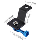 PULUZ Aluminum Alloy Motorcycle Fixed Holder Mount with Tripod Adapter & Screw for GoPro HERO10 Black / HERO9 Black / HERO8 Black /7 /6 /5 /5 Session /4 Session /4 /3+ /3 /2 /1, DJI Osmo Action, Xiaoyi and Other Action Cameras(Blue)