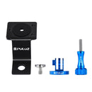 PULUZ Aluminum Alloy Motorcycle Fixed Holder Mount with Tripod Adapter & Screw for GoPro HERO10 Black / HERO9 Black / HERO8 Black /7 /6 /5 /5 Session /4 Session /4 /3+ /3 /2 /1, DJI Osmo Action, Xiaoyi and Other Action Cameras(Blue)