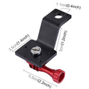 PULUZ Aluminum Alloy Motorcycle Fixed Holder Mount with Tripod Adapter & Screw for GoPro HERO10 Black / HERO9 Black / HERO8 Black /7 /6 /5 /5 Session /4 Session /4 /3+ /3 /2 /1, DJI Osmo Action, Xiaoyi and Other Action Cameras(Red)